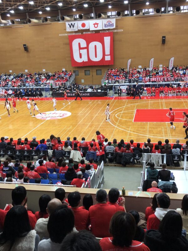 バスケットボール女子の試合観戦